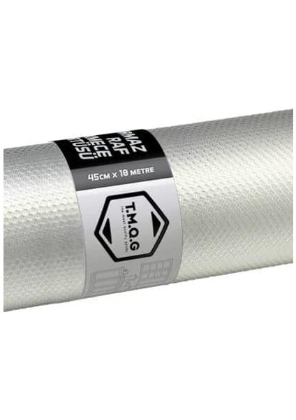 (45CM x 10METRE) Şeffaf Kaymaz Dolap Içi Çekmece Raf Örtüsü Çekmece Astarı Raf Astarı