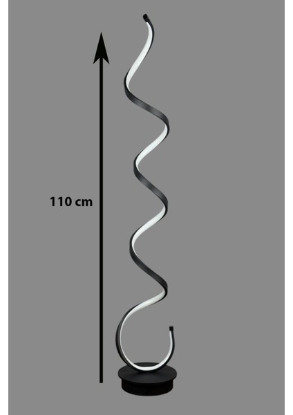Lara Siyah Renk Modern Tasarım Gün Işığı LED Salon - Yatak Odası LED Lambader fırsatları