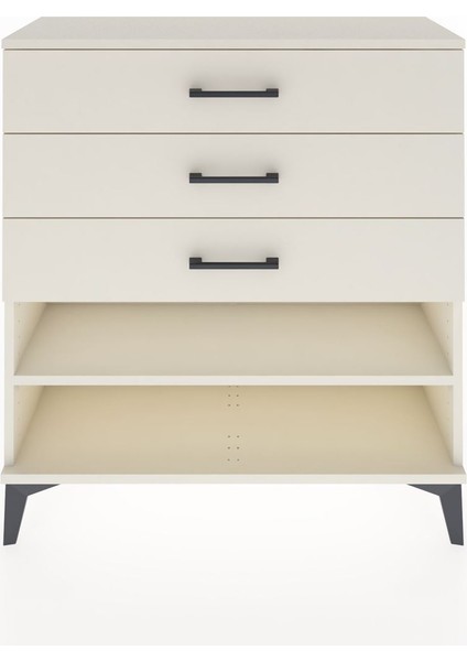 Arges Şifonyer Tek Raflı 3 Çekmeceli 88X30X96 Aytaşı-Aytaşı