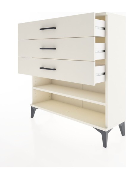 Arges Şifonyer Tek Raflı 3 Çekmeceli 88X30X96 Aytaşı-Aytaşı fırsatları