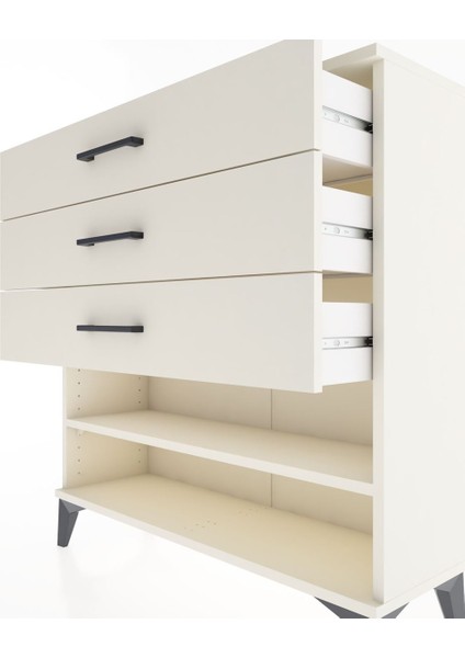 Arges Şifonyer Tek Raflı 3 Çekmeceli 88X30X96 Aytaşı-Aytaşı indirimleri