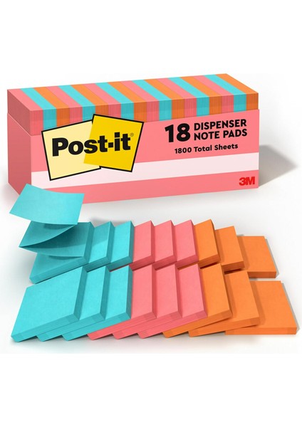 Notlar, 18-Pads Dolab Paket, 100 Sheets-Pad (R330 18 Ctcp)