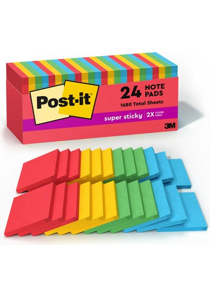 Notes 7,6 x 7,6 cm Cube Yaprak 24 Pads