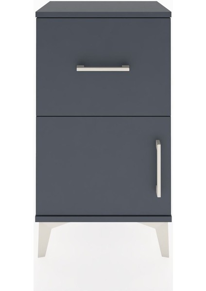 Arges Komodin 3 Raflı Tek Kapaklı 44X30X80 Antrasit-Antrasit fiyatları