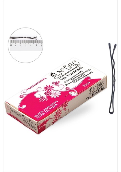 Siyah Topuzlu Tel Toka 150 Adet