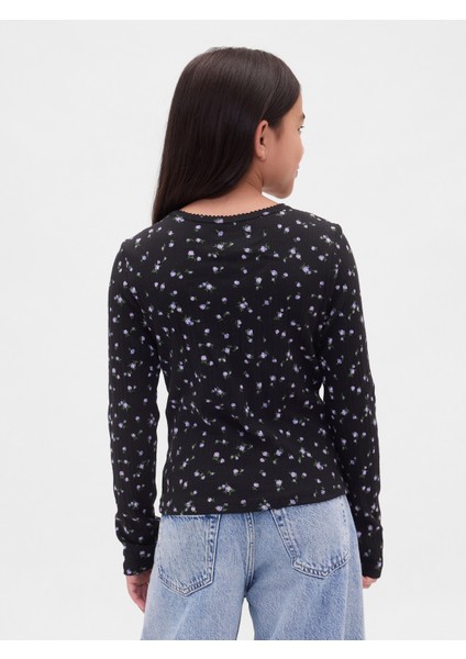 Kız Çocuk Siyah Fitilli T-Shirt fırsatları