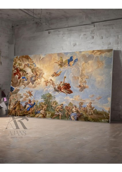 Kanvas Tablo "apotheosis Of The Medici" Medici Ailesinin Yüceltilmesi Tablo 70 x 100
