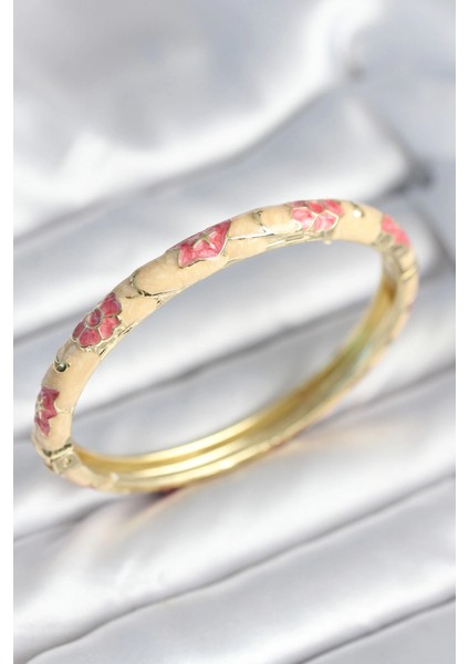 Bfs Pembe Renk Detaylı Mineli Kelepçe