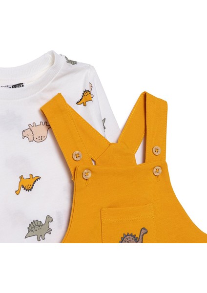 Erkek Bebek Salopet-Sweatshirt Iki Iplik Bisiklet Yaka Uzun Kol Reçme Paça modelleri