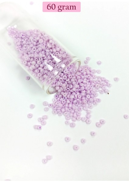 Dökme Cam Kum Boncuk (11/0) 2 mm - 60 Gram - Açık Pembe - BNC043