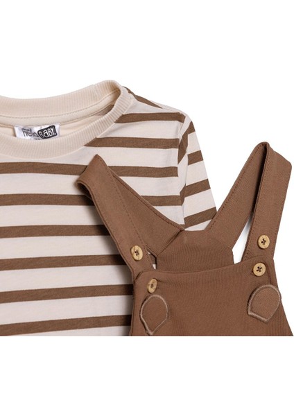 Erkek Bebek Salopet-Sweatshirt Iki Iplik Bisiklet Yaka Uzun Kol Reçme Paça modelleri