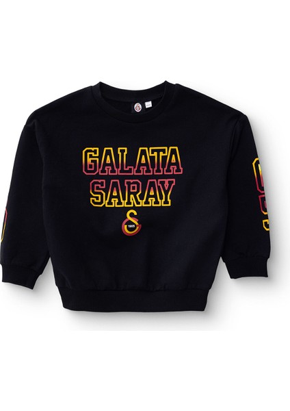 Unisex Sweatshirt Iki Iplik Bisiklet Yaka Uzun Kol
