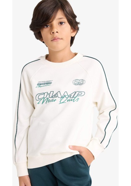 Erkek Çocuk 2'li Takım Baskılı Sweatshirt Eşofman Altı G3661A825AU modelleri