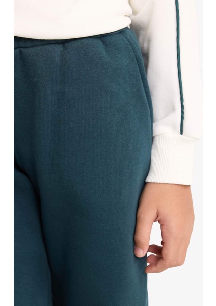 Erkek Çocuk 2'li Takım Baskılı Sweatshirt Eşofman Altı G3661A825AU