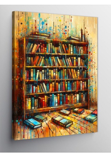 Kanvas Tablo Kitaplık ve Bilgelik 50 x 70 CNVSDKEY-126534-50-70
