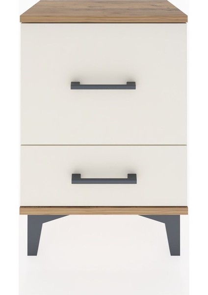 Arges Komodin 2 Çekmeceli 44X30X64 Çam-Aytaşı