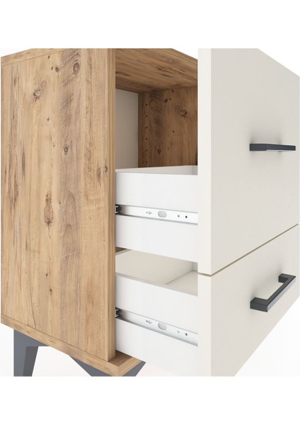 Arges Komodin 2 Çekmeceli 44X30X64 Çam-Aytaşı indirimleri