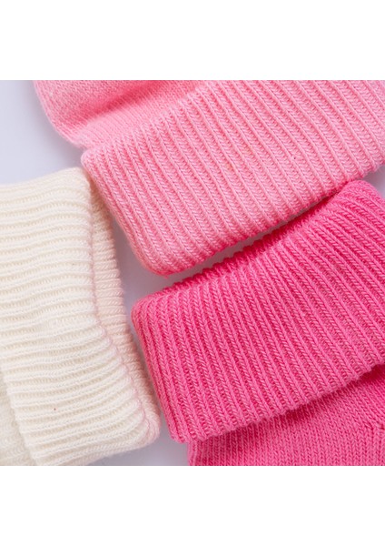 Kız Bebek 3lü Kıvrık Çorap modelleri