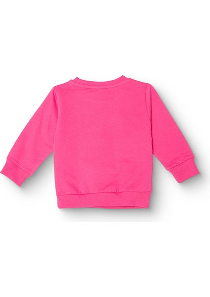 Kız Bebek Sweatshirt Şardonlu Iki Iplik Bisiklet Yaka Uzun Kol fiyatları