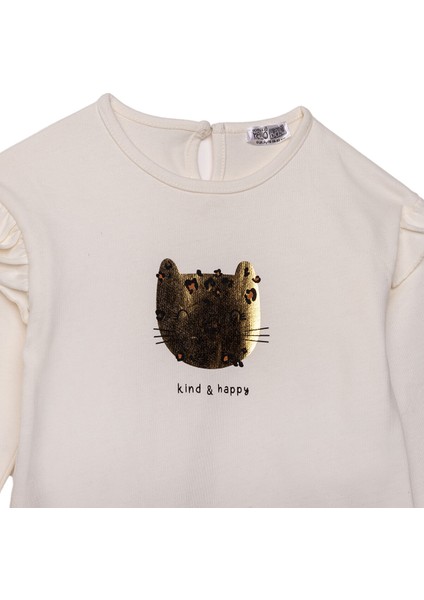 Kız Bebek Leopar Bluz-Tayt Uzun Kol Reçme Paça modelleri