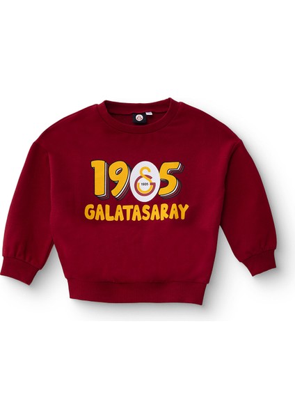 Unisex Sweatshirt Iki Iplik Bisiklet Yaka Uzun Kol