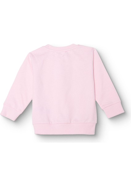 Kız Bebek Sweatshirt Şardonlu Iki Iplik Bisiklet Yaka Uzun Kol fiyatları