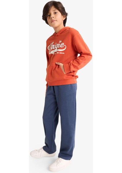 Erkek Çocuk 2'li Takım Kapüşonlu Baskılı Sweatshirt Eşofman Altı G3662A825AU fiyatları