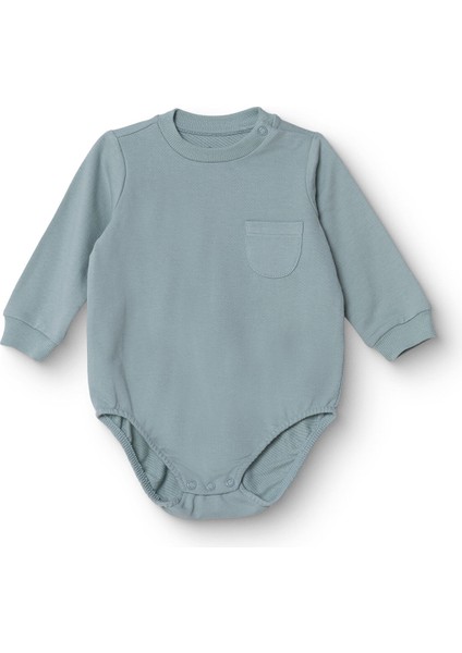 Erkek Bebek Uzun Kol Body Iki Iplik Çıtçıtlı Yaka Uzun Kol