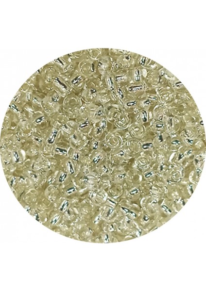 Dökme Cam Kum Boncuk (11/0) 2 mm - 60 Gram - Şeffaf Beyaz - BNC053 fiyatları