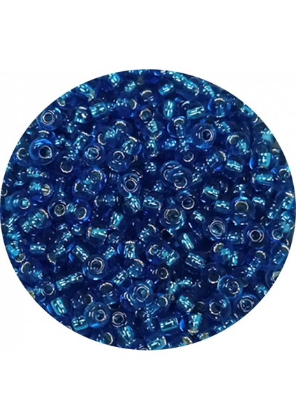 Dökme Cam Kum Boncuk (11/0) 2 mm - 60 Gram - Şeffaf Mavi - BNC042 fiyatları