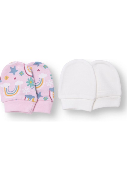 Kız Bebek Yenidoğan Eldiven Interlok