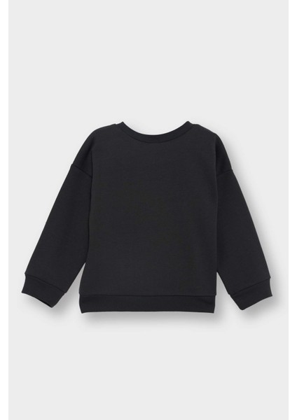 Erkek Bebek Bisiklet Yaka Dinozor Baskılı İçi Yumuşak Tüylü Sweatshirt E9230A525AU modelleri