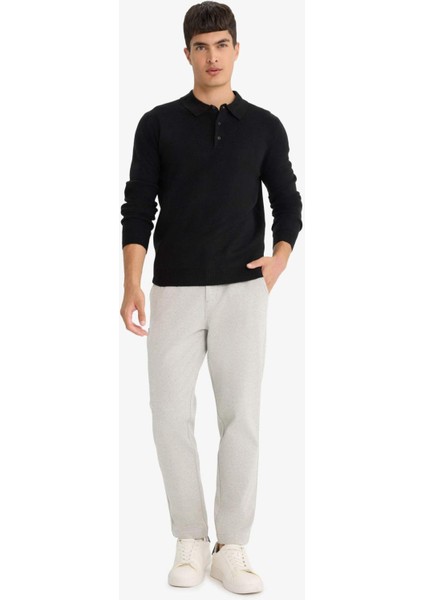 Standart Fit Polo Yaka Triko Kazak F1523AX25AU fiyatları