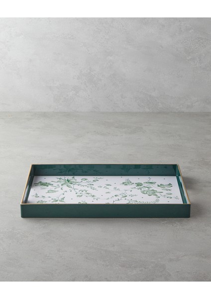 Nature's Green Pp Tepsi 40X26 cm Beyaz - Yeşil fiyatları