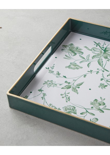 Nature's Green Pp Tepsi 40X26 cm Beyaz - Yeşil modelleri