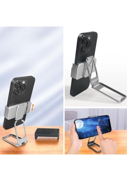 360 Derece Dönen Tüm Telefon Tipleri Ile Uyumlu Metal Telefon Braket modelleri