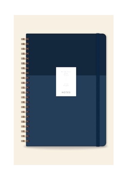 20X28 Spiralli Sert Kapak Not Defteri Lacivert fiyatları