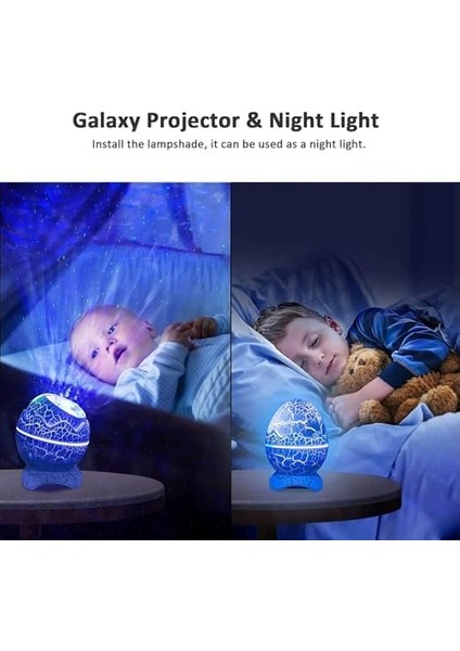 Dinozor Yumurtası Gece Masa Lambası Hoparlör LED Lamba Projektör LED Işık Yatak Odası Iç Mekan Aydınlatma Dekoratif Işık 16CM x 12CM K890 Mavi modelleri