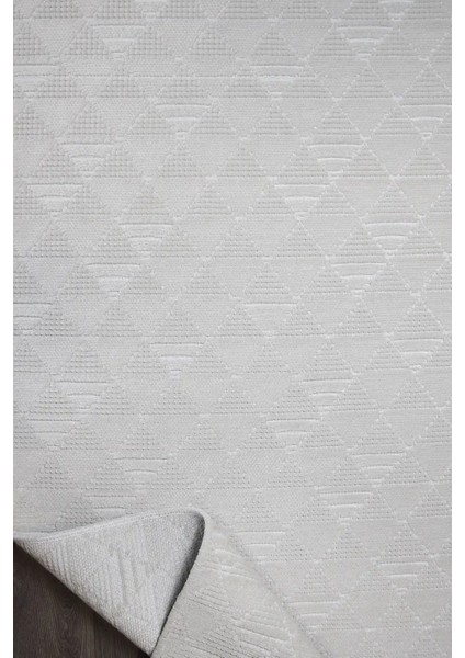 Jodar Modern Beyaz Yıkanabilir Polyester,pamuk Makine Halısı fırsatları