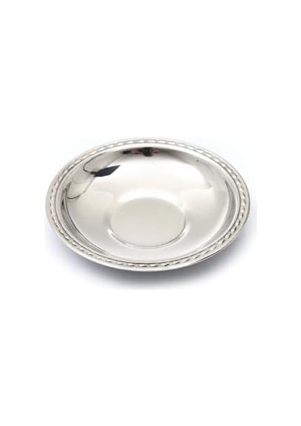 Çay Tabağı 12&apos;li Paslanmaz Çelik Metal Parlak Çay Tabak Damla Lokanta Kafe Restaraunt 430 0,40MM fiyatları