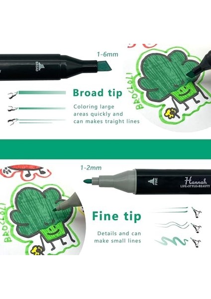 168 Adet Marker Oluşan Rengarenk Seti Çantalı Çift Taraflı Marker Renklendirme fiyatları