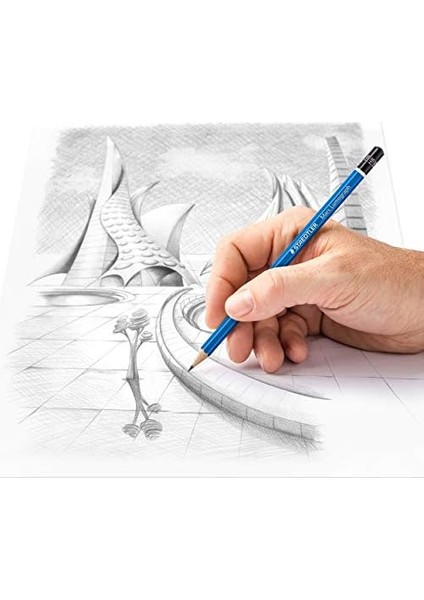 100 G12 Mars Kurşun 12&apos;li Metal Kutuda 8b, 7b, 6b, 5b, 4b, 3b, 2b, B, Hb, F, H, 2h modelleri