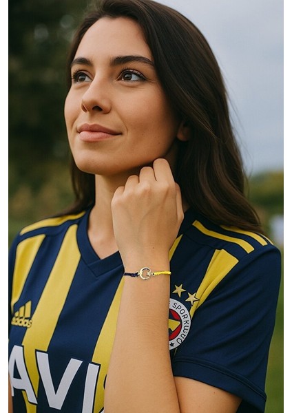 Fenerbahçe Ay Yıldız Figürlü El Yapımı Bileklik – Ayarlanabilir Makrome indirimleri
