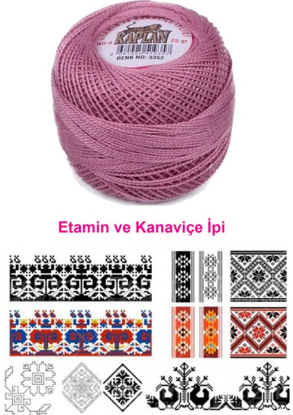 Kaplan Etamin ve Kanaviçe Ipi 8 No Kod/renk: 3352 - Royaleks fiyatları