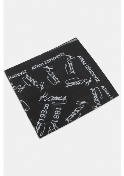 Atatürk Desenli Bandana 50*50