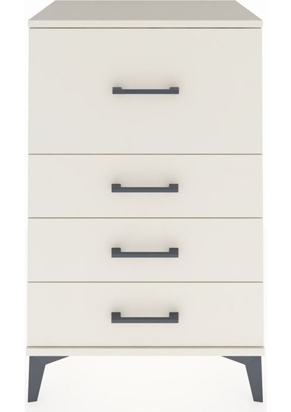 Hyperion Komodin 4 Çekmeceli 60X44X96 Aytaşı-Aytaşı