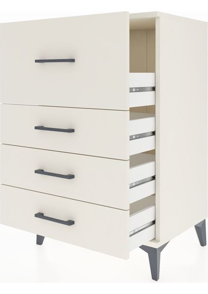 Hyperion Komodin 4 Çekmeceli 60X44X96 Aytaşı-Aytaşı fırsatları