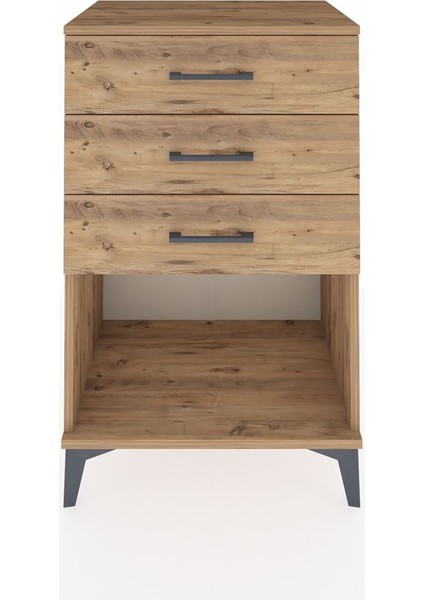 Hyperion Komodin 3 Çekmeceli 60X44X96 Çam-Çam