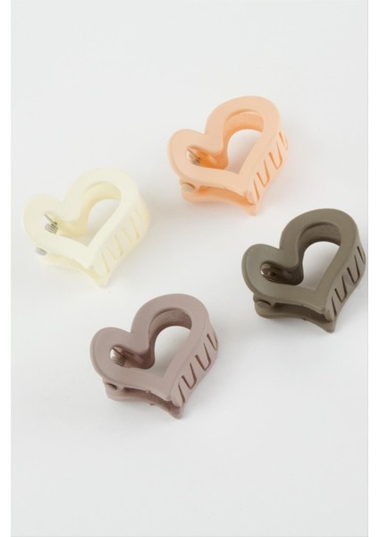 3 Adet Kalp Minik Mandal Toka 2,5 cm