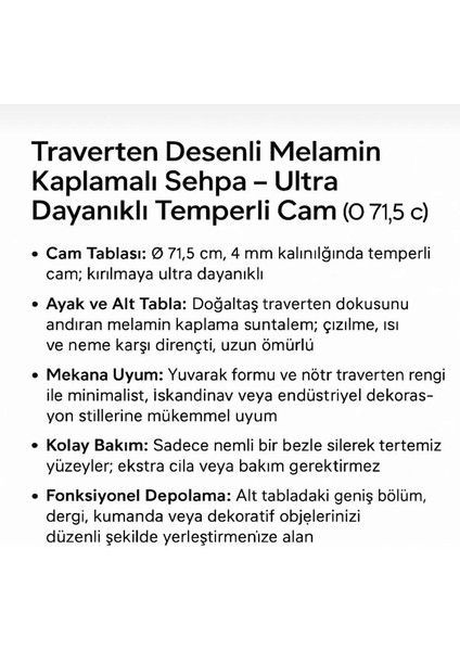 Star Modern Ahşap Orta Sehpa-Cam Üst Yüzeyli 75X45 cm Şık ve Dayanıklı Tasarım fiyatları